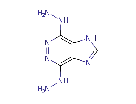 Molecular Structure of 3438-78-6 ((5-hydrazinyl-3,4,7,9-tetrazabicyclo[4.3.0]nona-2,4,7,10-tetraen-2-yl) hydrazine)