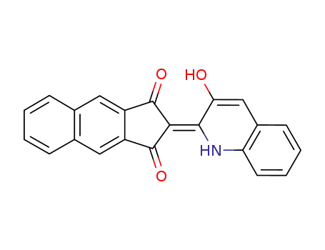 Molecular Structure of 34185-34-7 (2-(3-Hydroxyquinolin-2-yl)-cyclopentabnaphthalene-1,3-dione)