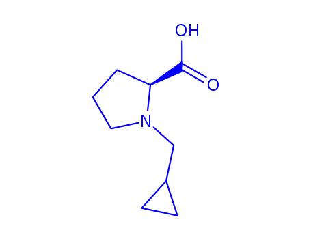 Molecular Structure of 342793-01-5 (1-CYCLOPROPYLMETHYL-PYRROLIDINE-2-CARBOXYLIC ACID HYDROCHLORIDE)
