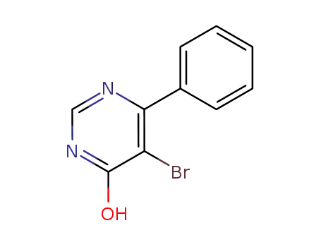 Molecular Structure of 3438-53-7 (5-bromo-6-phenyl-4-pyrimidinol)
