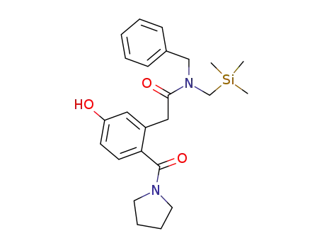 N-Benzyl-2-[5-hydroxy-2-(pyrrolidine-1-carbonyl)-phenyl]-N-trimethylsilanylmethyl-acetamide