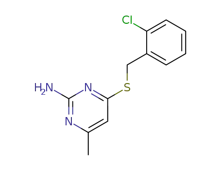 4-[(2-클로로페닐)메틸술파닐]-6-메틸-피리미딘-2-아민