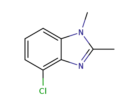 Molecular Structure of 34373-78-9 (1H-Benzimidazole,4-chloro-1,2-dimethyl-(9CI))