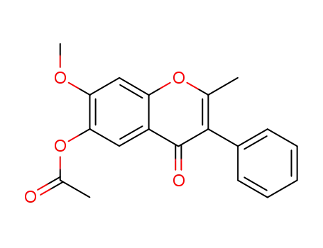 6-acetoxy-7-methoxy-2-methyl-3-phenyl-chromen-4-one