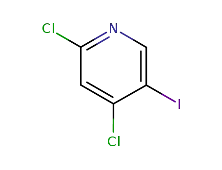 Molecular Structure of 343781-49-7 (Pyridine, 2,4-dichloro-5-iodo-)