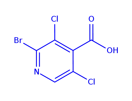 Molecular Structure of 343781-56-6 (2-BROMO-3,5-DICHLOROISONICOTINIC ACID)