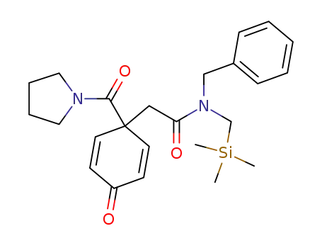 N-Benzyl-2-[4-oxo-1-(pyrrolidine-1-carbonyl)-cyclohexa-2,5-dienyl]-N-trimethylsilanylmethyl-acetamide