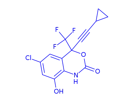 Molecular Structure of 342621-26-5 (ent-8-Hydroxy Efavirenz)