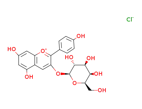 Molecular Structure of 34425-22-4 (Pelargonidin)