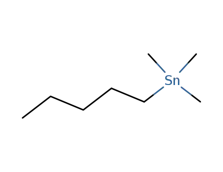 Molecular Structure of 34309-97-2 (trimethyl(pentyl)stannane)