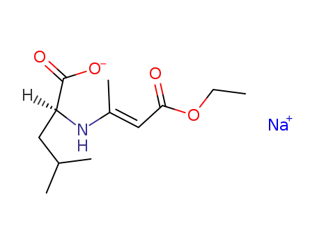 N-(1-methyl-2-ethoxycarbonylvinyl)-L-leucine sodium salt