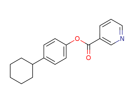 3-Pyridinecarboxylic acid, 4-cyclohexylphenyl ester