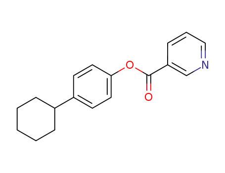Molecular Structure of 3468-32-4 (4-cyclohexylphenyl pyridine-3-carboxylate)