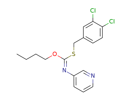 Carbonimidothioic acid,3-pyridinyl-, O-butyl S-[(3,4-dichlorophenyl)methyl] ester (9CI)