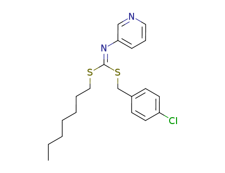 (4-CHLOROPHENYL)METHYL HEPTYL-PYRIDIN-3-YLCARBONIMIDODITHIOATECAS