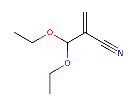 Molecular Structure of 34450-86-7 (2-(Diethoxymethyl)acrylonitrile)