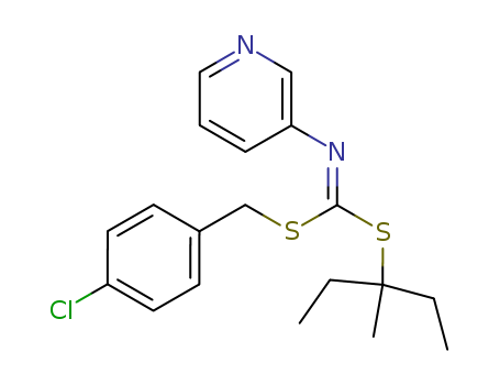 (4-CHLOROPHENYL)METHYL 1-ETHYL-1-METHYLPROPYL-PYRIDIN-3-YLCARBONIMIDODITHIOATECAS