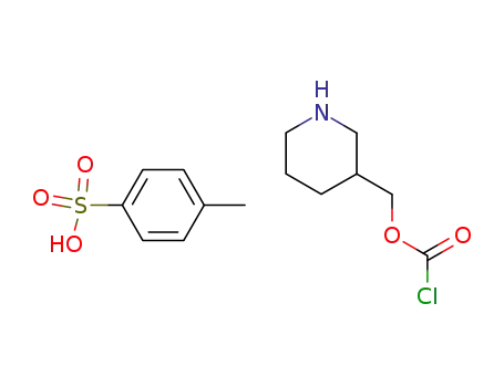 3-<<(Chloroformyl)oxy>methyl>piperidinium p-toluenesulfonate