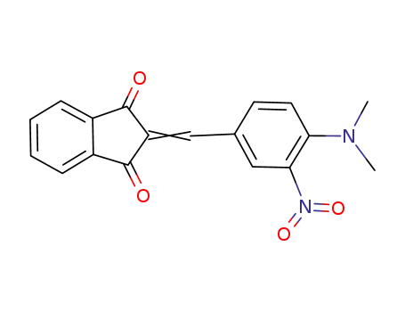 Molecular Structure of 346428-87-3 (2-{4-(dimethylamino)-3-nitrobenzylidene}-1H-indene-1,3(2H)-dione)