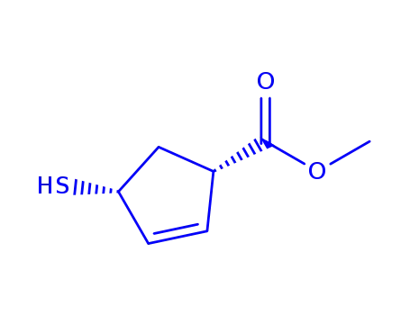 2-사이클로펜텐-1-카복실산,4-메르캅토-,메틸에스테르(9CI)