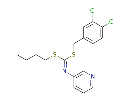 Carbonimidodithioicacid, 3-pyridinyl-, butyl (3,4-dichlorophenyl)methyl ester (9CI)