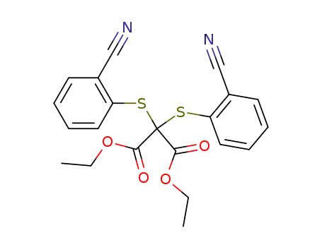 Bis-o-cyanphenylthio-malonsaeure-diaethylester