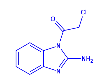 1H-벤즈이미다졸-2-아민, 1-(클로로아세틸)-(9CI)