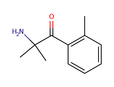 Molecular Structure of 3445-69-0 (Propiophenone,  2-amino-2,2-dimethyl-  (7CI,8CI))