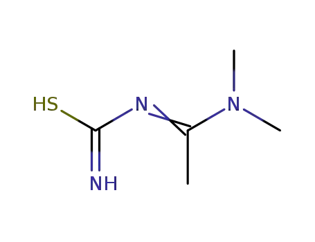 Molecular Structure of 344361-85-9 (Ethanimidamide, N-(aminothioxomethyl)-N,N-dimethyl- (9CI))
