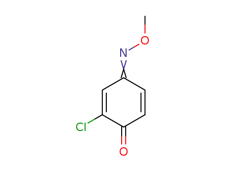 Molecular Structure of 344326-17-6 (2,5-Cyclohexadiene-1,4-dione,  2-chloro-,  4-(O-methyloxime))