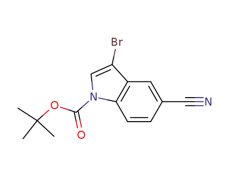 3-BROMO-5-시아노인돌-1-카르복실산 TERT-부틸 에스테르