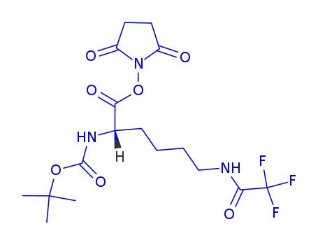 Molecular Structure of 34695-46-0 (BOC-LYS(TFA)-OSU)