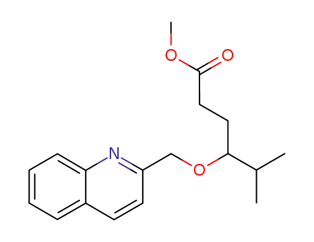 methyl 5-methyl-4-(2-quinolinylmethoxy)hexanoate