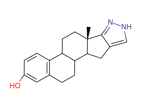 Molecular Structure of 3460-91-1 (16,17-pyrazoleestrone)
