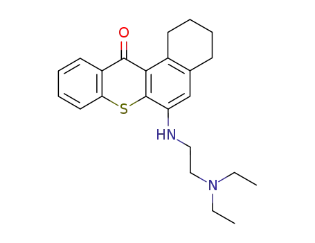 4- (베타-디 에틸 아미노 에틸 아미노) -1,2- 시클로 헥세 노티 아크 산톤