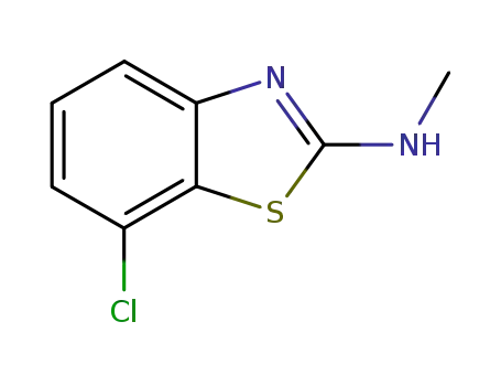 Molecular Structure of 34551-18-3 (2-Benzothiazolamine,7-chloro-N-methyl-(9CI))