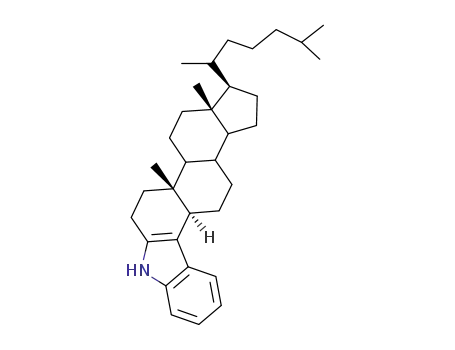 Molecular Structure of 4525-03-5 (1'H-5β-Cholest-3-eno[3,4-b]indole)