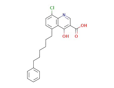 3-Quinolinecarboxylicacid, 8-chloro-4-hydroxy-5-(6-phenylhexyl)- cas  34785-13-2