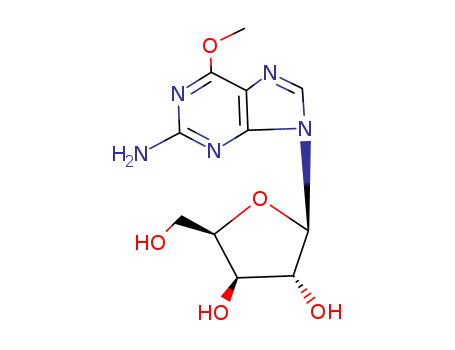 9H-Purin-2-amine,6-methoxy-9-b-D-xylofuranosyl- cas  34793-34-5