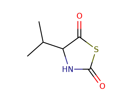 Molecular Structure of 34653-26-4 (2,5-Thiazolidinedione,4-(1-methylethyl)-(9CI))