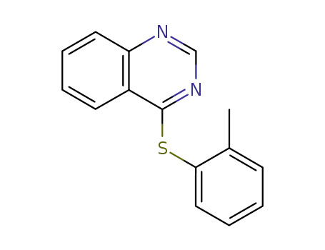 Molecular Structure of 3458-43-3 (4-[(2-methylphenyl)sulfanyl]quinazoline)