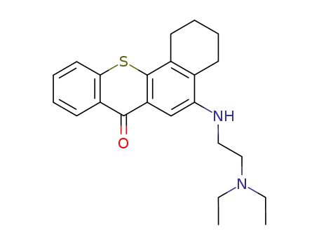 2- (베타-디 에틸 아미노 에틸 아미노) -3,4- 시클로 헥세 노티 아크 산톤