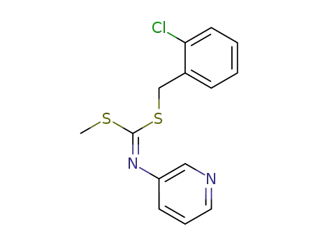 (2-Chlorophenyl)methyl methyl 3-pyridinylcarbonimidodithioate