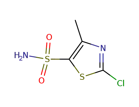Molecular Structure of 348086-67-9 (2-Chloro-4-methylthiazole-5-sulfonamide)