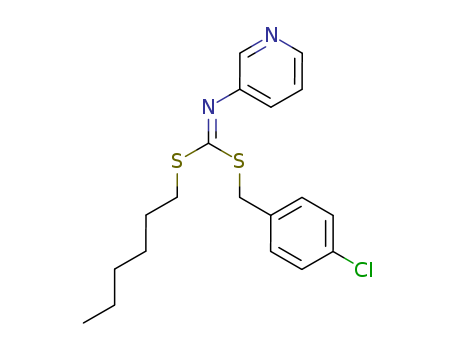 Carbonimidodithioicacid, 3-pyridinyl-, (2-chlorophenyl)methyl (2,4-dichlorophenyl)methyl ester(9CI)