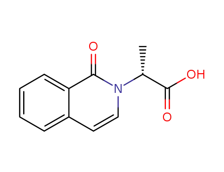 Molecular Structure of 1255662-58-8 ((R)-2-(1-oxoisoquinolin-2(1H)-yl)propanoic acid)