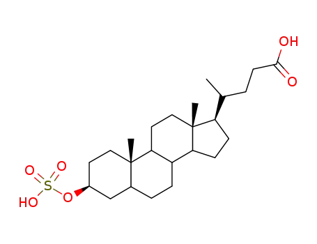 Molecular Structure of 34669-57-3 ((4R)-4-[(3R,5R,8R,9S,10S,13R,14S,17R)-10,13-dimethyl-3-sulfooxy-2,3,4,5,6,7,8,9,11,12,14,15,16,17-tetradecahydro-1H-cyclopenta[a]phenanthren-17-yl]pentanoic acid)