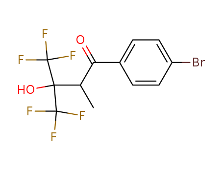 1-Butanone,1-(4-bromophenyl)-4,4,4-trifluoro-3-hydroxy-2-methyl-3-(trifluoromethyl)- cas  34844-27-4