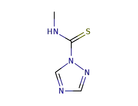 Molecular Structure of 35101-78-1 (N-methyl-1H-1,2,4-triazole-1-carbothioamide)