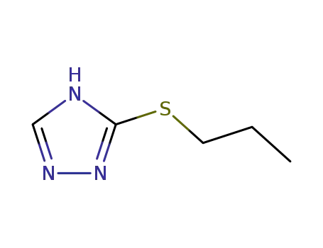 Molecular Structure of 34945-15-8 (3-PROPYLTHIO-4H-1,2,4-TRIAZOLE)